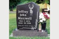 Single Family Monument for Jeffrey Maxwell 520103